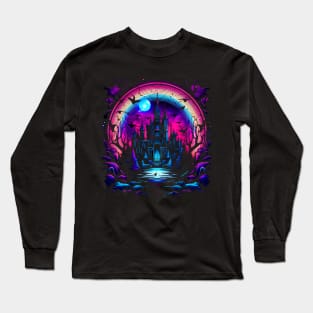 Cool Goth Rainbow Neon Colors Rave Design Long Sleeve T-Shirt